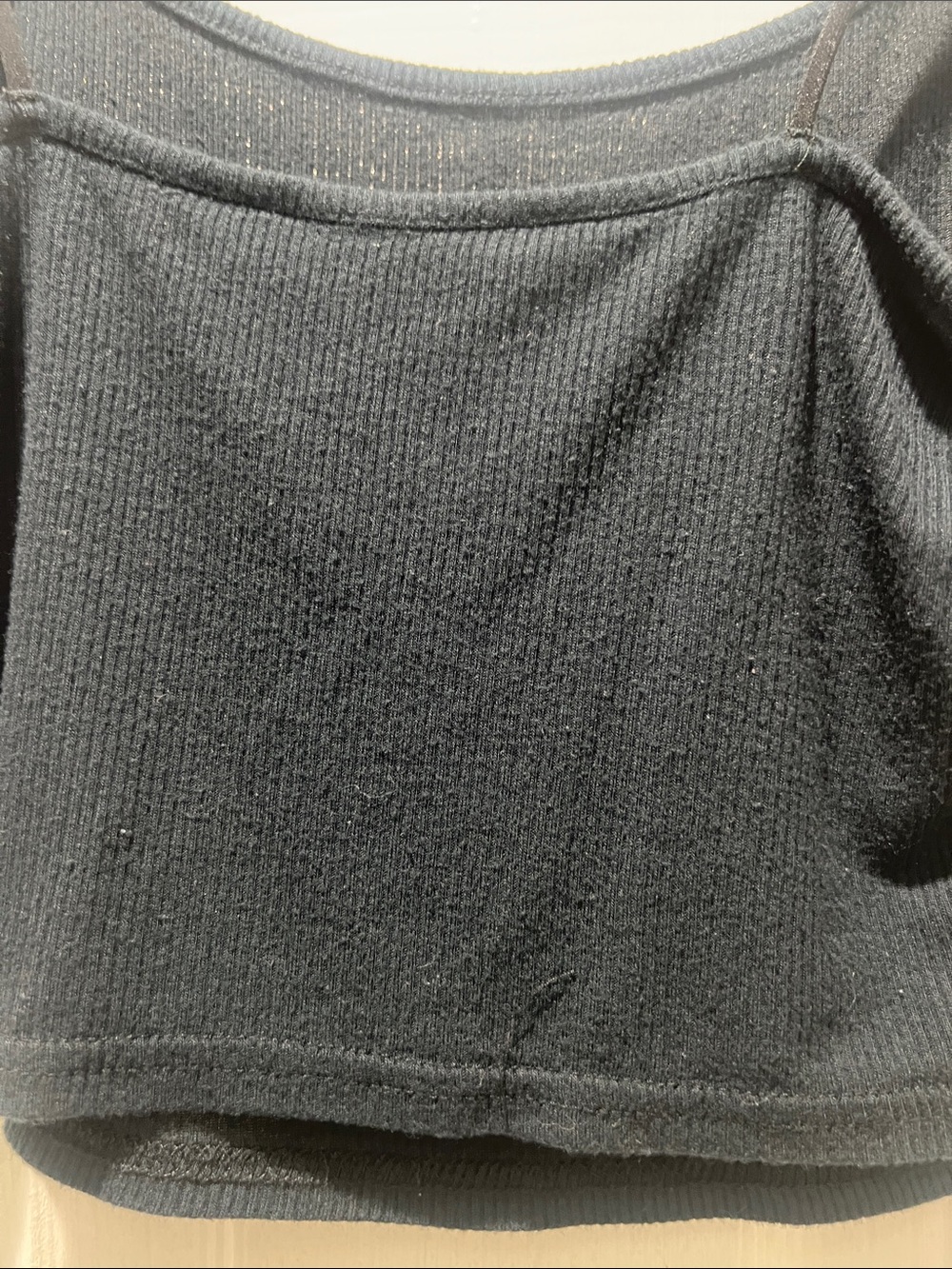 PLAYBOY Black Spaghetti-Strap Crop Top with White Bunny Logo - Picture 7 of 7